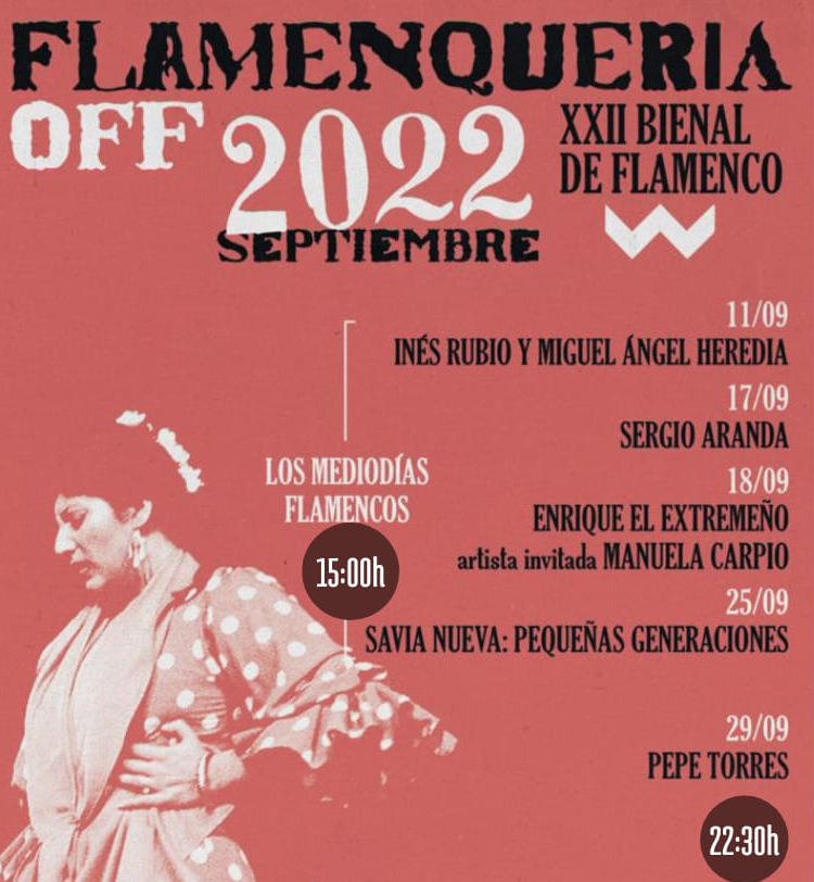 Mediodías Flamencos en Flamenquería Bienal OFF