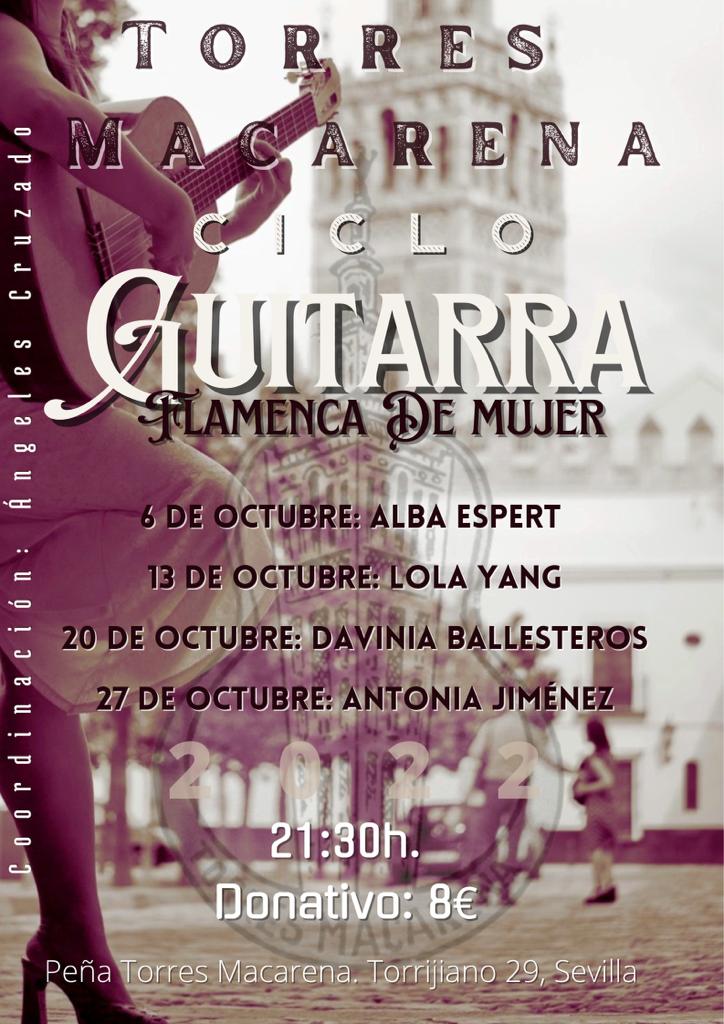 Guitarra flamenca de mujer en Torres Macarena