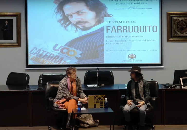 Farruquito en la Cátedra de Flamencología de la UCO