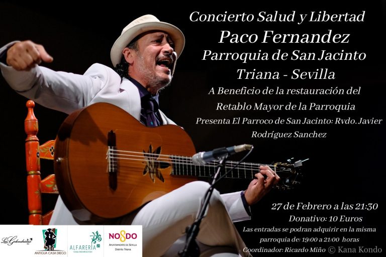 El guitarrista Paco Fernández ofrece esta noche un concierto a beneficio de San Jacinto